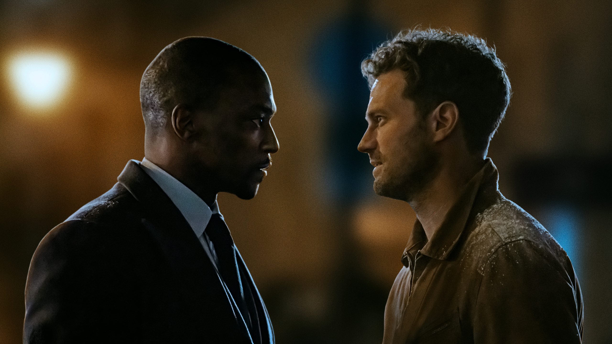 ‘12 12 12’ First Look Pits Anthony Mackie Against Jamie Dornan in Apple TV Heist Drama